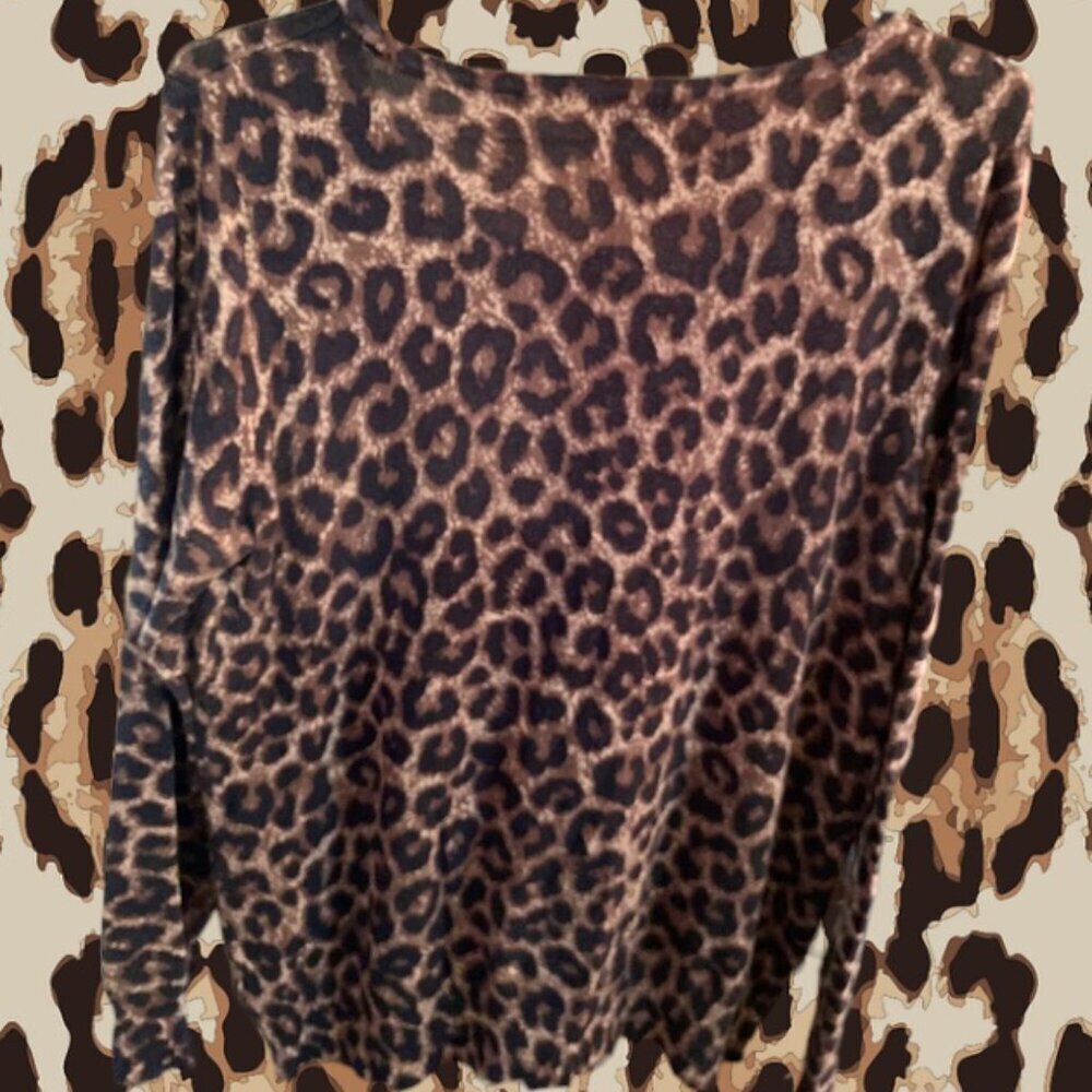 George Leopard Print Top - Picture 4 of 7